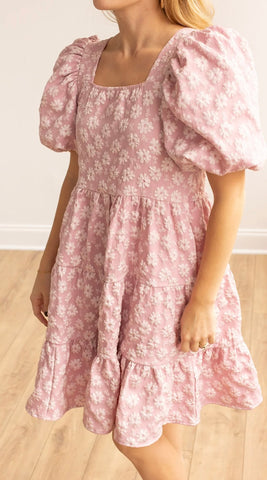 Pretty in Pink Blush Puff Dress