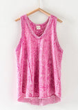 Pink breezy Tank