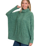 Cowl Neck Poncho Sweater