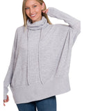 Cowl Neck Poncho Sweater