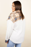 PLAID FUZZY SOFT SHACKET