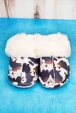 COZY MORNINGS MISSIE COW SLIPPERS