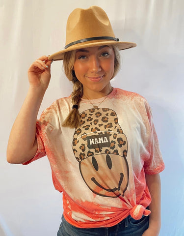 Leopard MaMa Smiley t shirt